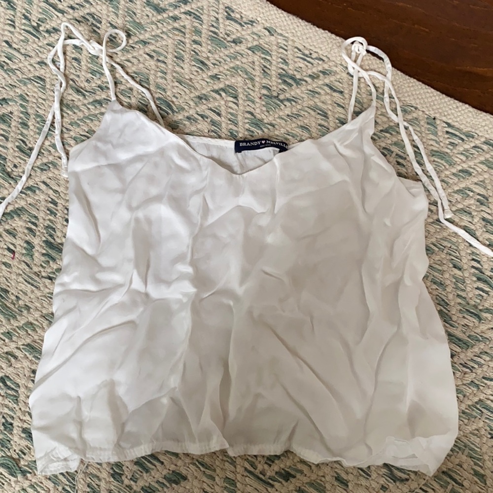 White Silk Tank